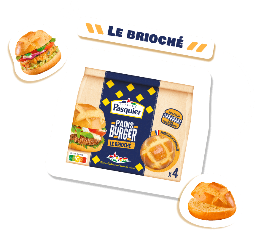 Brioche Pasquier Pains Burger « Le Brioché »